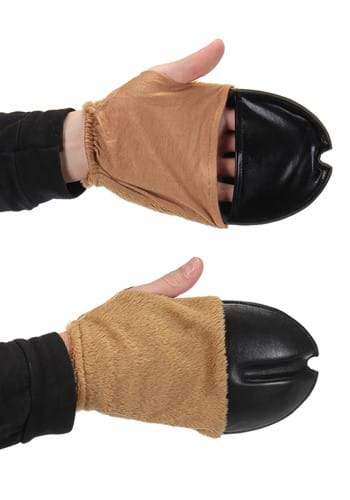 Women's Short Faux Leather Fingerless Gloves