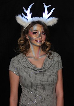 Light-Up Deer Antlers White LumenHorns Headband