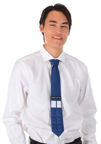 Click Here to buy Doctor Who Adult TARDIS Necktie | TV Accessories from HalloweenCostumes, CDN Funds & Shipping
