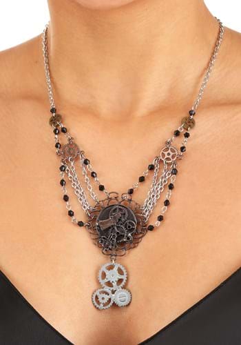 Click Here to buy Chain Gear Steampunk Necklace Antique from HalloweenCostumes, CDN Funds & Shipping