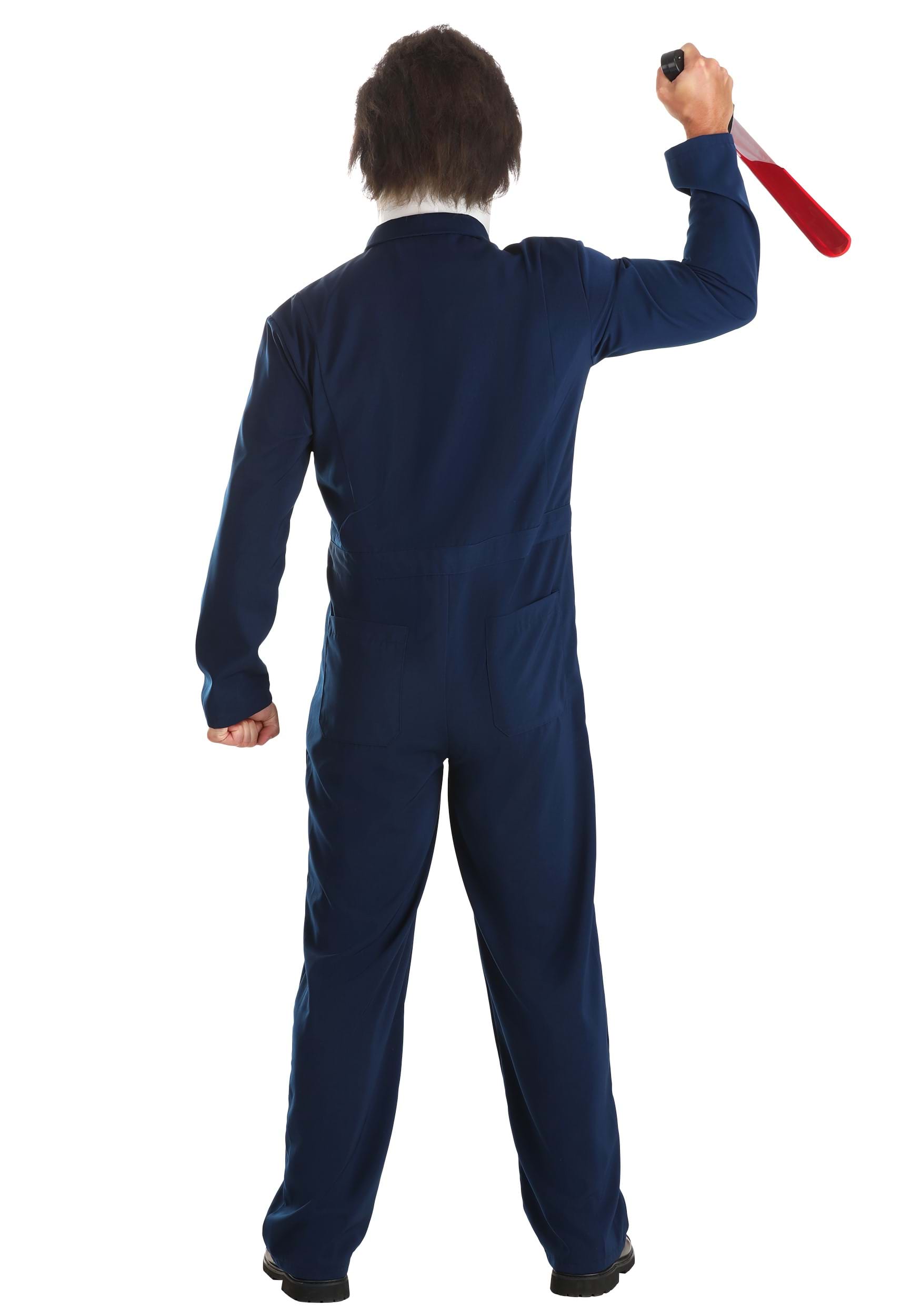 Blue Mechanic Coveralls Murderer Costume