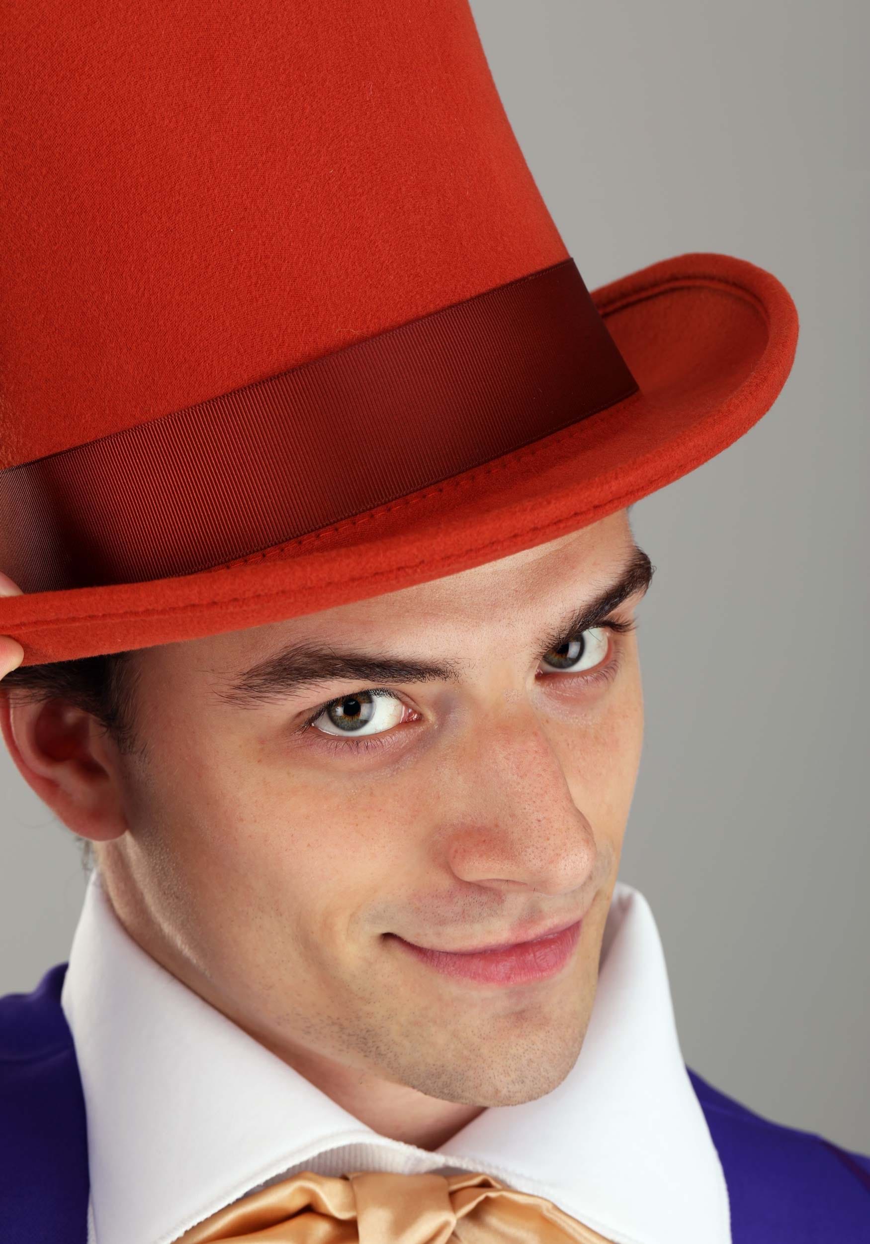 Authentic Willy Wonka Hat For Men , Costume Hat Accessories