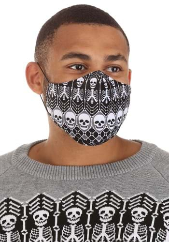 Adult Skeletons Pattern Sublimated Face Mask Alt 4