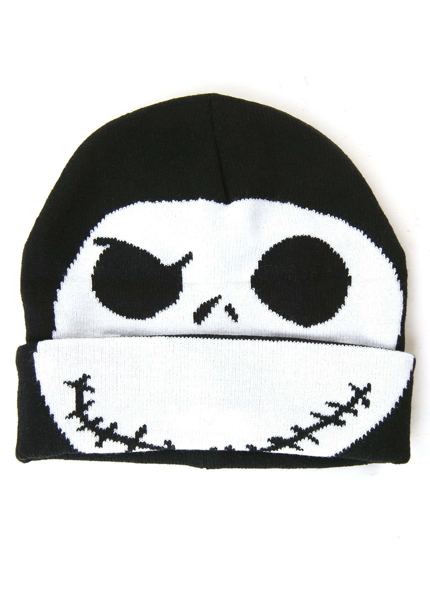 Nightmare Before Christmas Jack Skellington Flip Down Beanie