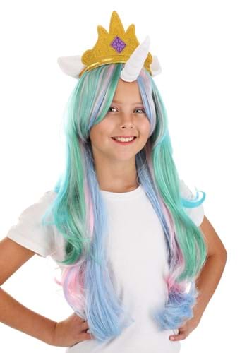 Click Here to buy My Little Pony Kids Princess Celestia Wig from HalloweenCostumes, CDN Funds & Shipping
