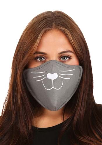 Cat Face Mask Gray for Adults