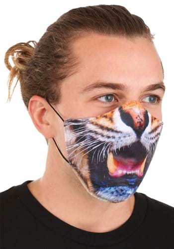 Click Here to buy Tiger Sublimated Face Mask for Adults from HalloweenCostumes, CDN Funds & Shipping