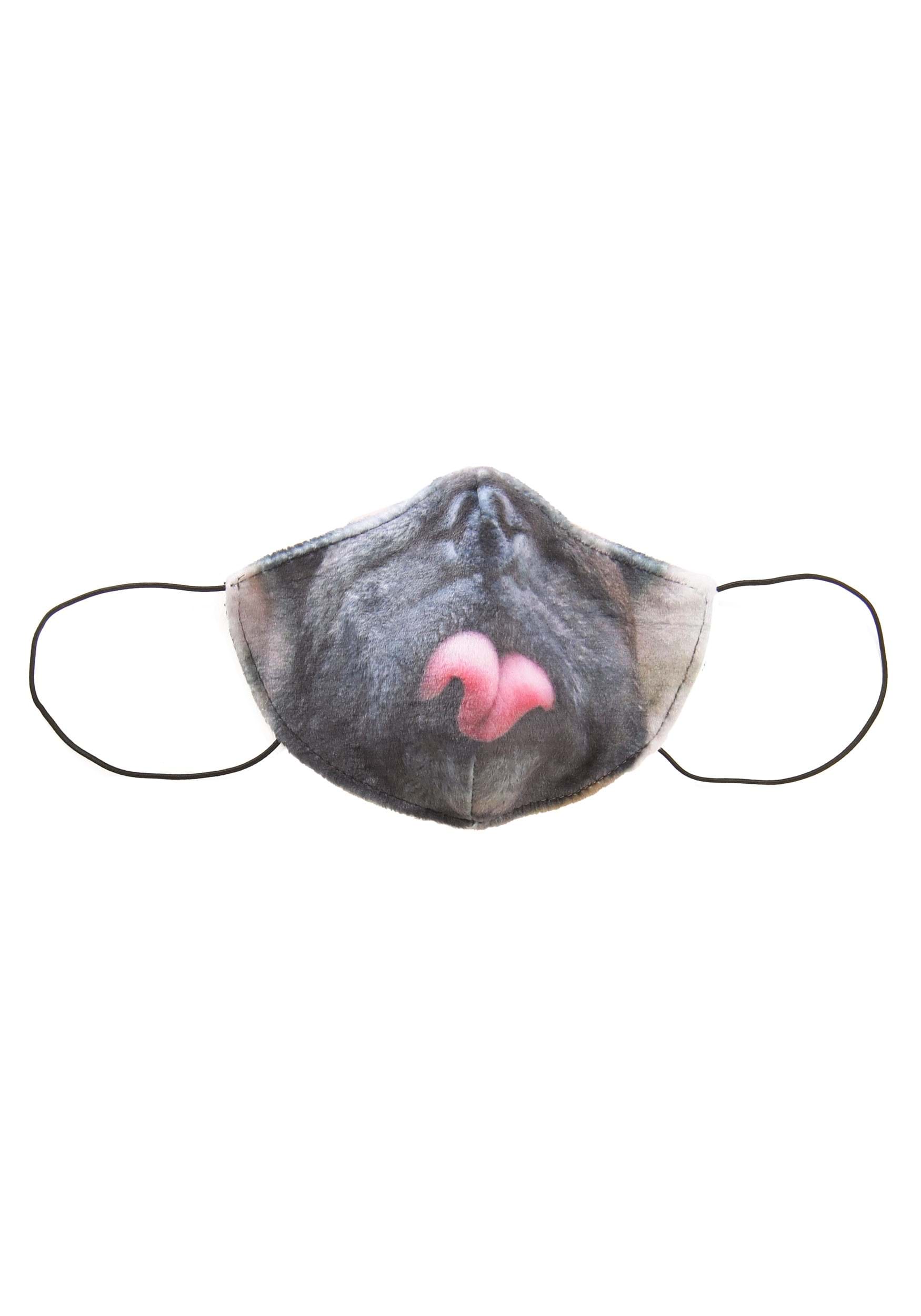 Pug Sublimated Face Mask For Adults