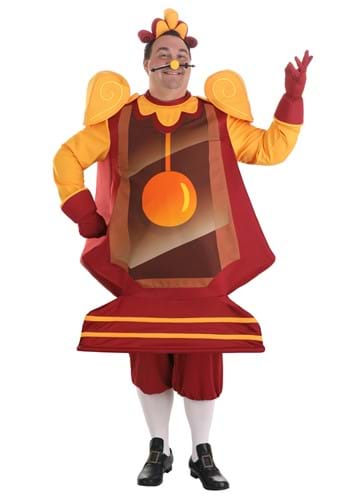 Plus Size Beauty and the Beast Cogsworth Costume for Men