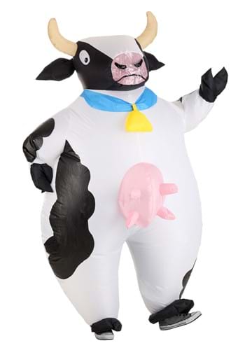 Click Here to buy Inflatable Spotted Cow Adult Costume from HalloweenCostumes, CDN Funds & Shipping