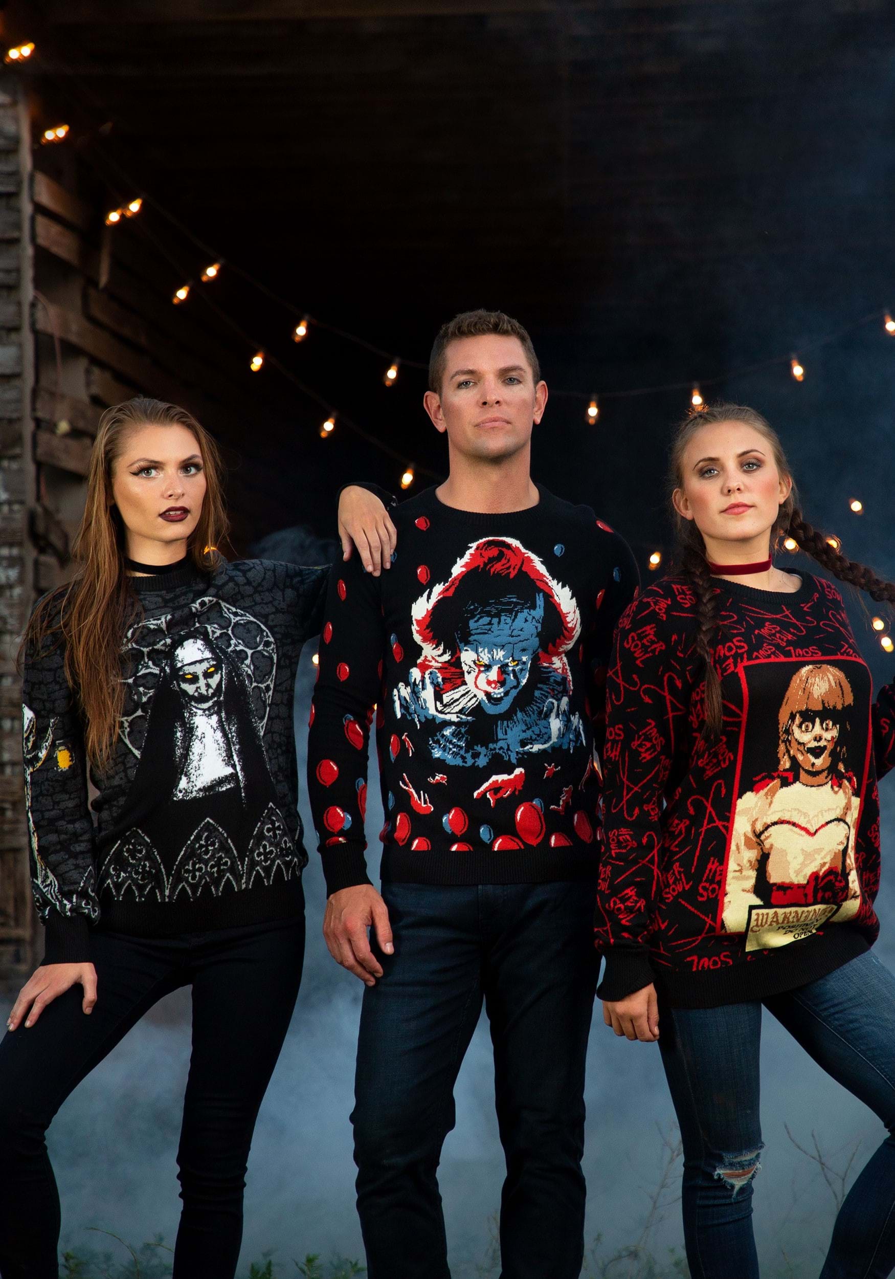 Annabelle Adult Halloween Sweater , Ugly Halloween Sweaters