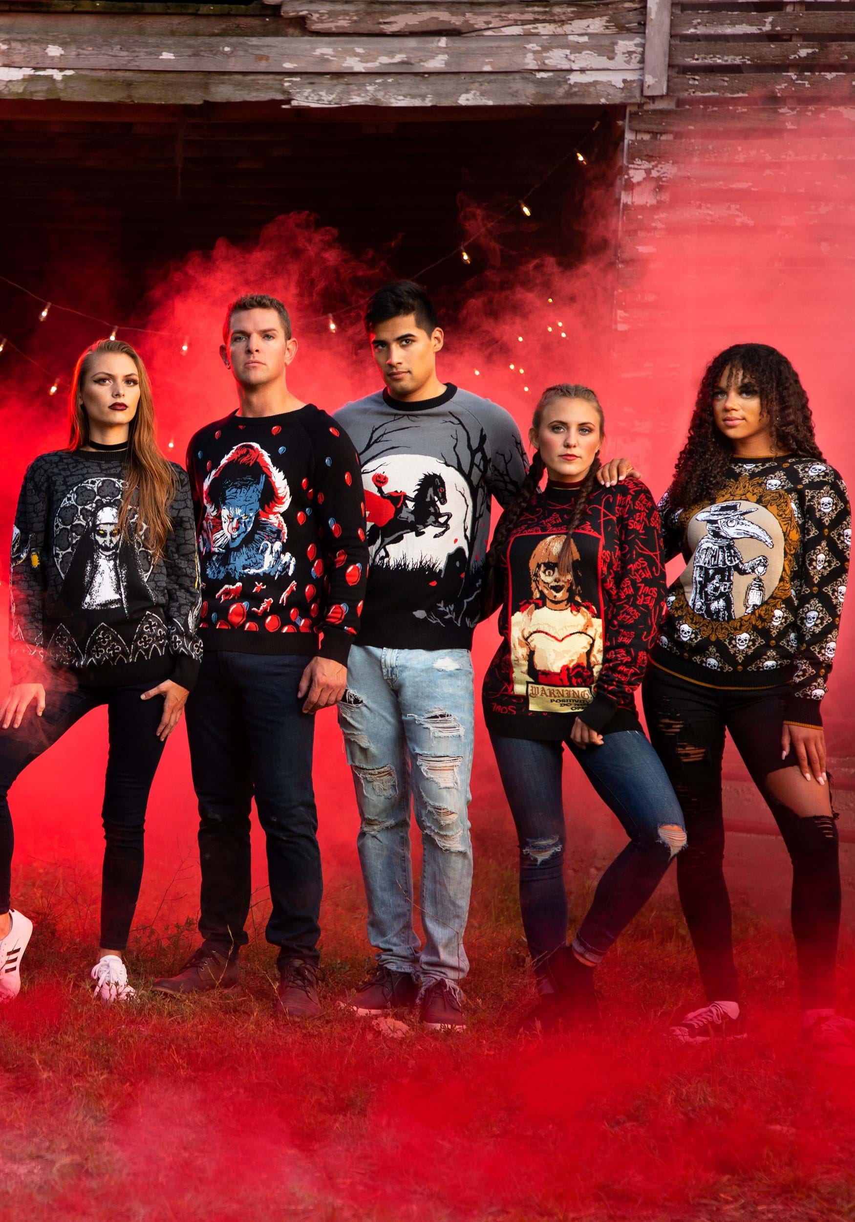 Adult IT (2019) Pennywise Halloween Sweater