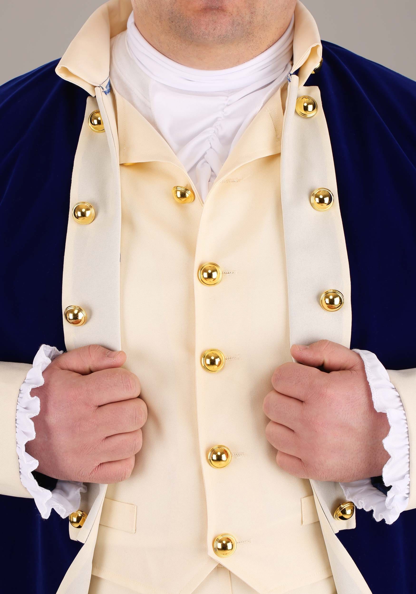 Plus Size Alexander Hamilton Costume For Men