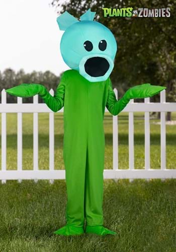 Kid's Plants Vs Zombies Snow Pea Costume Jumpsuit