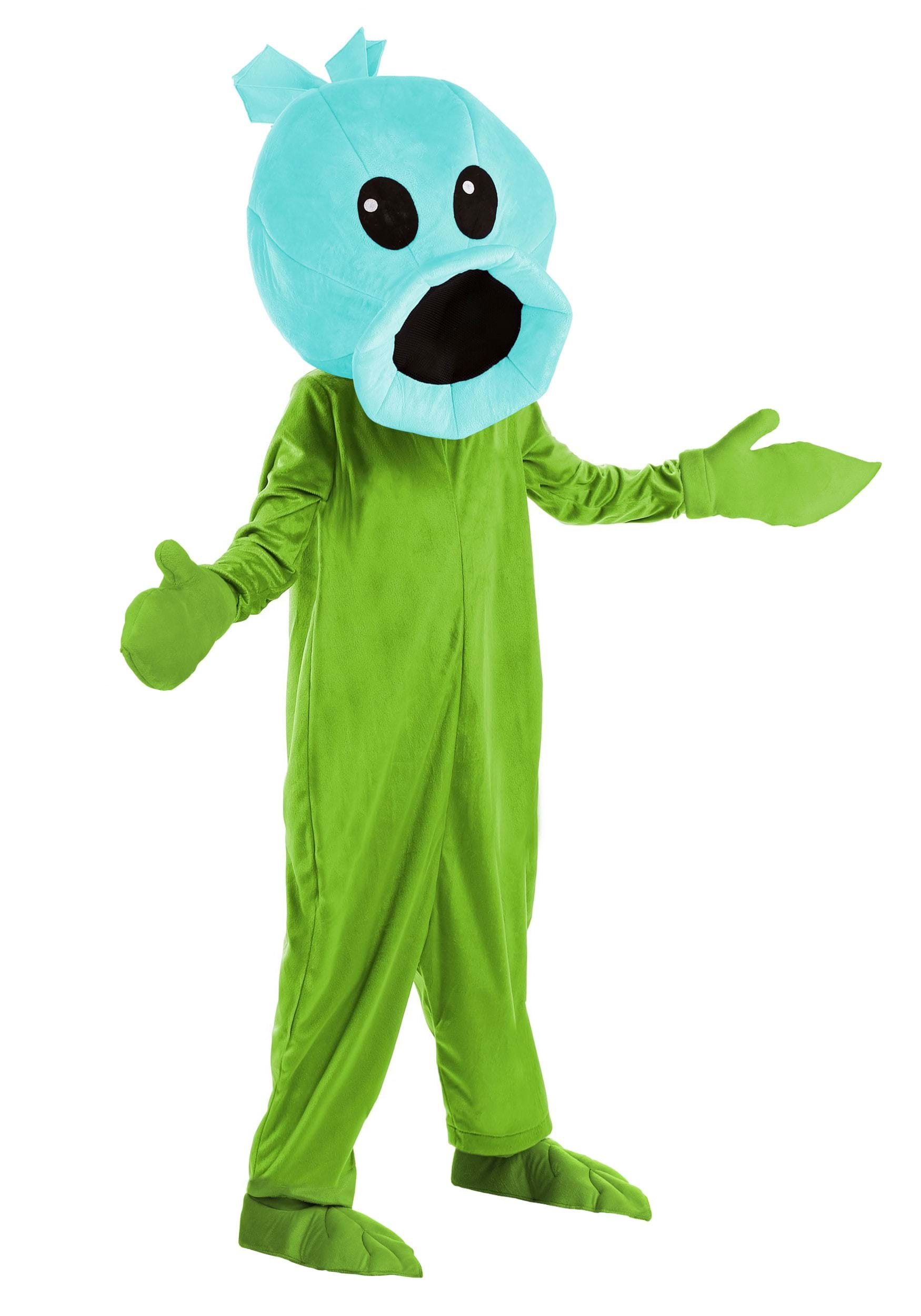 Plants Vs Zombies Snow Pea Costume Adult Jumpsuit | Plants Vs Zombies Costumes