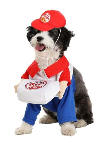 Click Here to buy Pizza Delivery Dog Costume from HalloweenCostumes, CDN Funds & Shipping