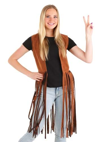 Click Here to buy Hippie Costume Vest for Women from HalloweenCostumes, CDN Funds & Shipping