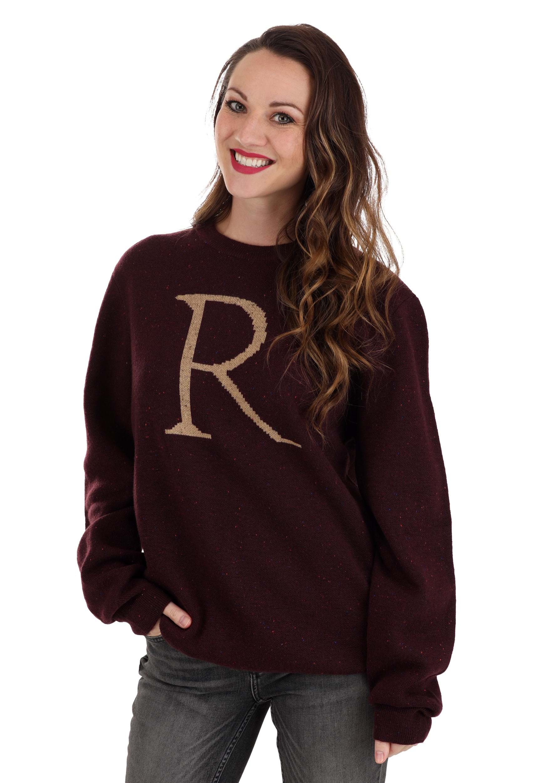 r for ron weasley knitted jumper