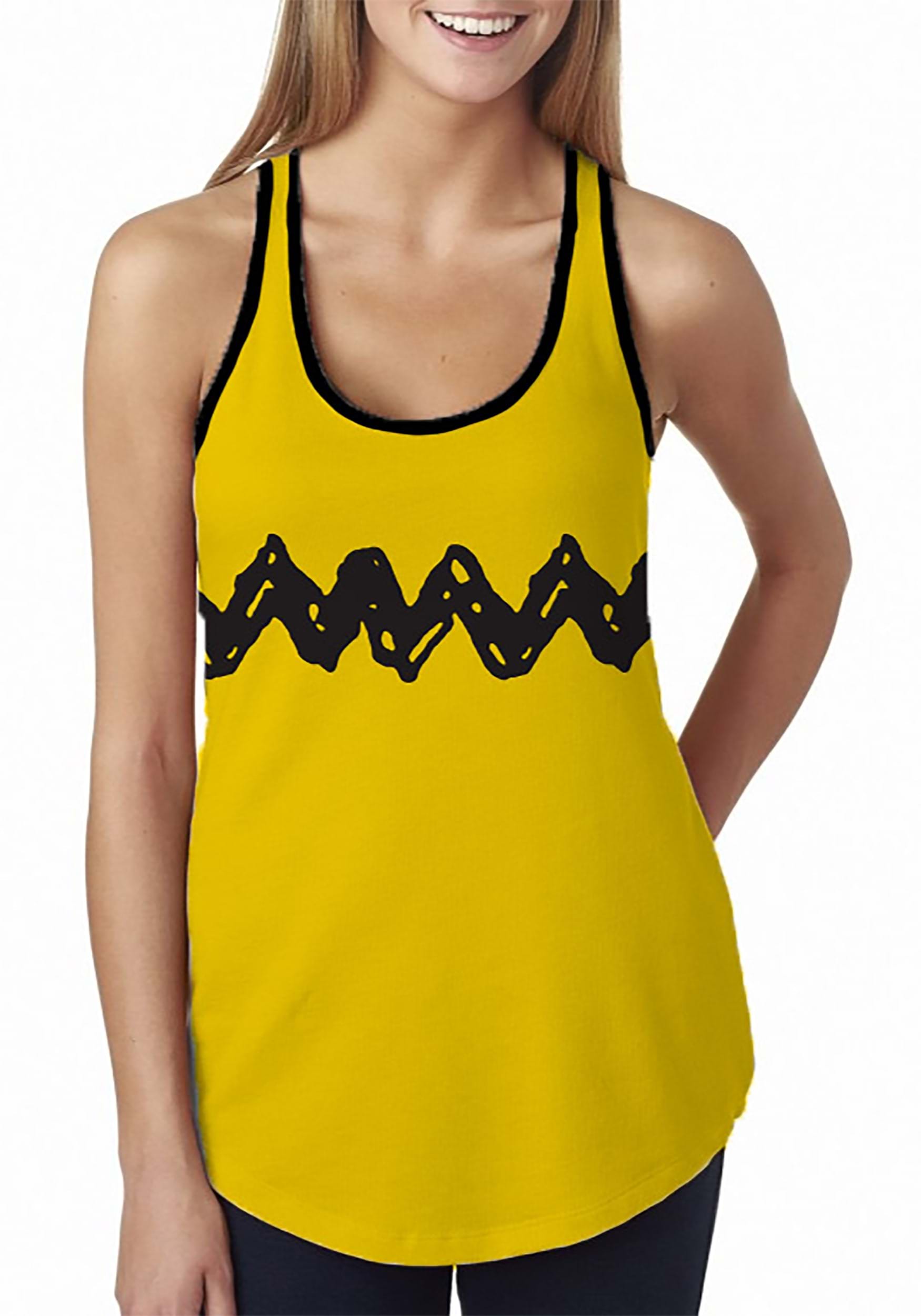 Charlie Brown Tank Top For Women , Charlie Brown Costume Apparel