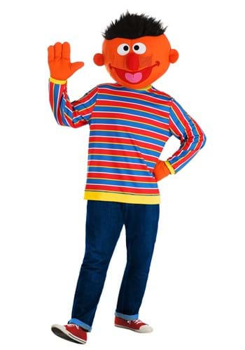 Click Here to buy Mens Sesame Street Ernie Mascot Costume from HalloweenCostumes, CDN Funds & Shipping