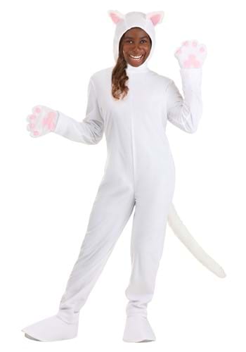 Click Here to buy White Cat Adult Costume from HalloweenCostumes, CDN Funds & Shipping