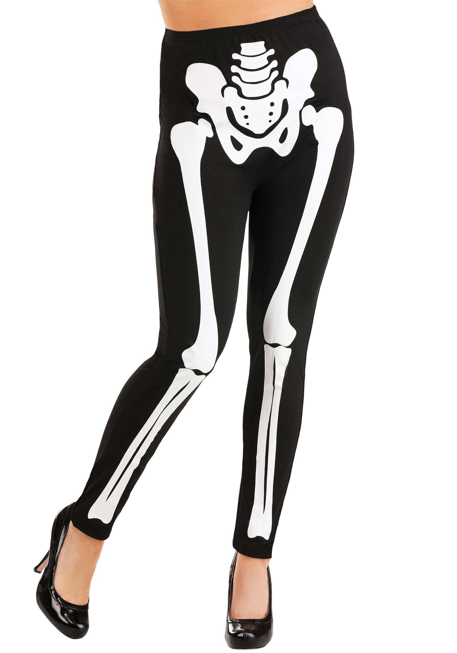 Skeleton Leggings: Women's Halloween Outfits