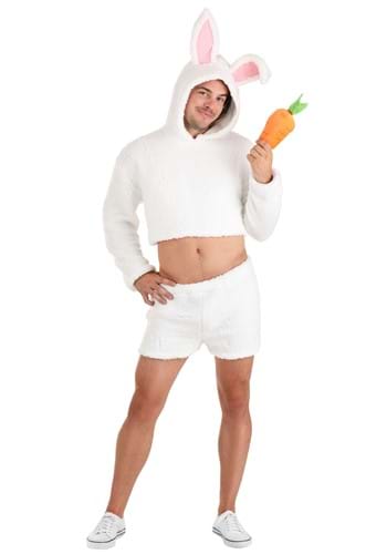 Click Here to buy Sexy Mens White Bunny Costume from HalloweenCostumes, CDN Funds & Shipping