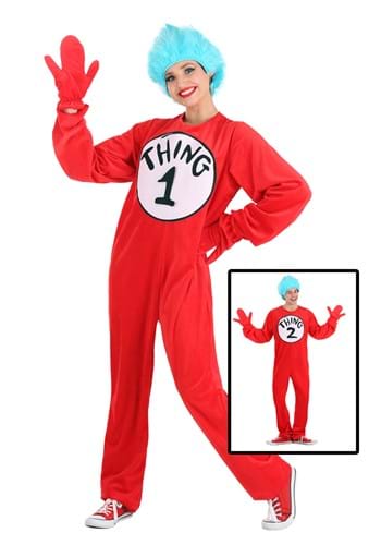 Click Here to buy Thing 1 and Thing 2 Costume for Adults from HalloweenCostumes, CDN Funds & Shipping