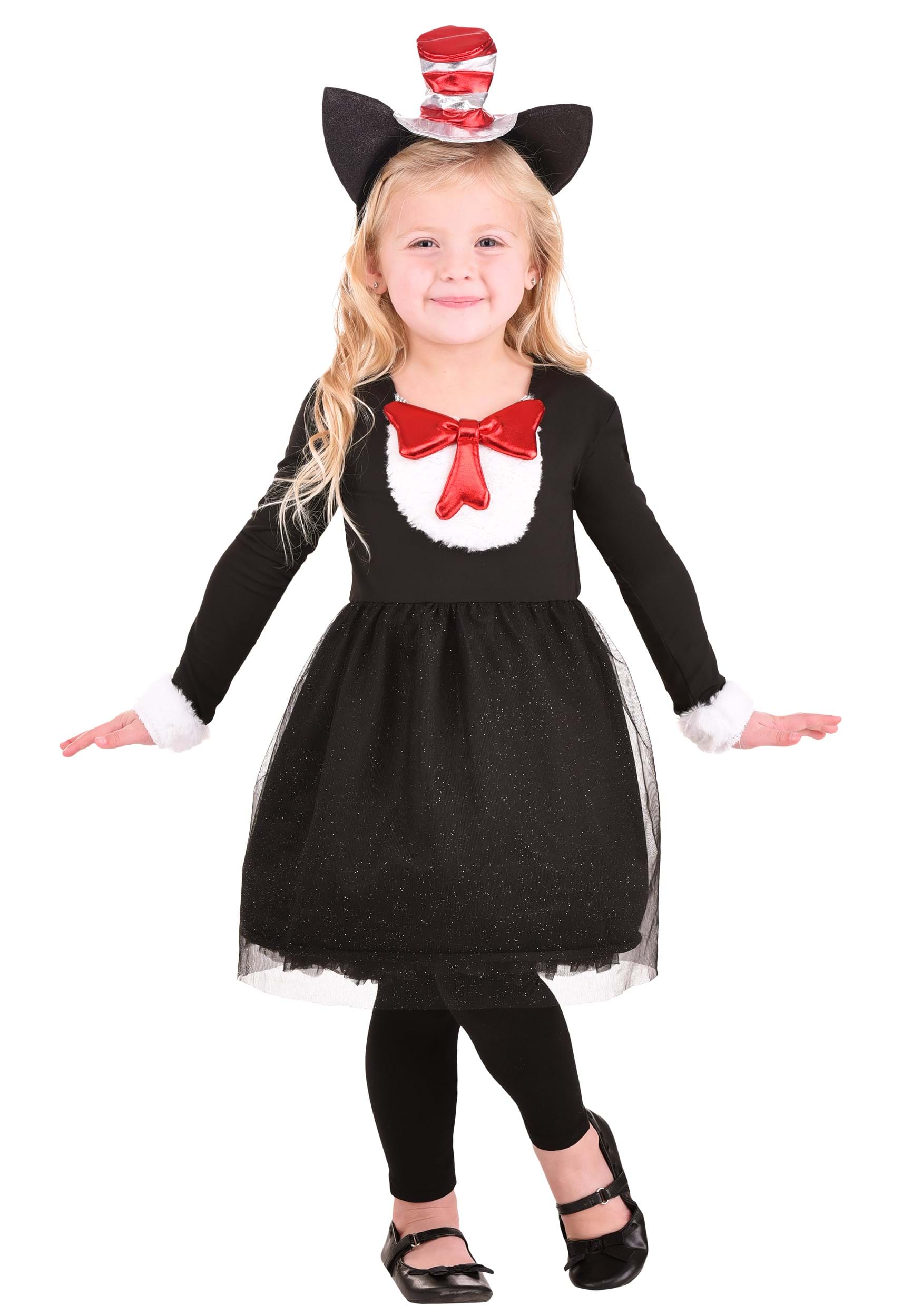 Cat in the Hat Costume for Toddler Girls