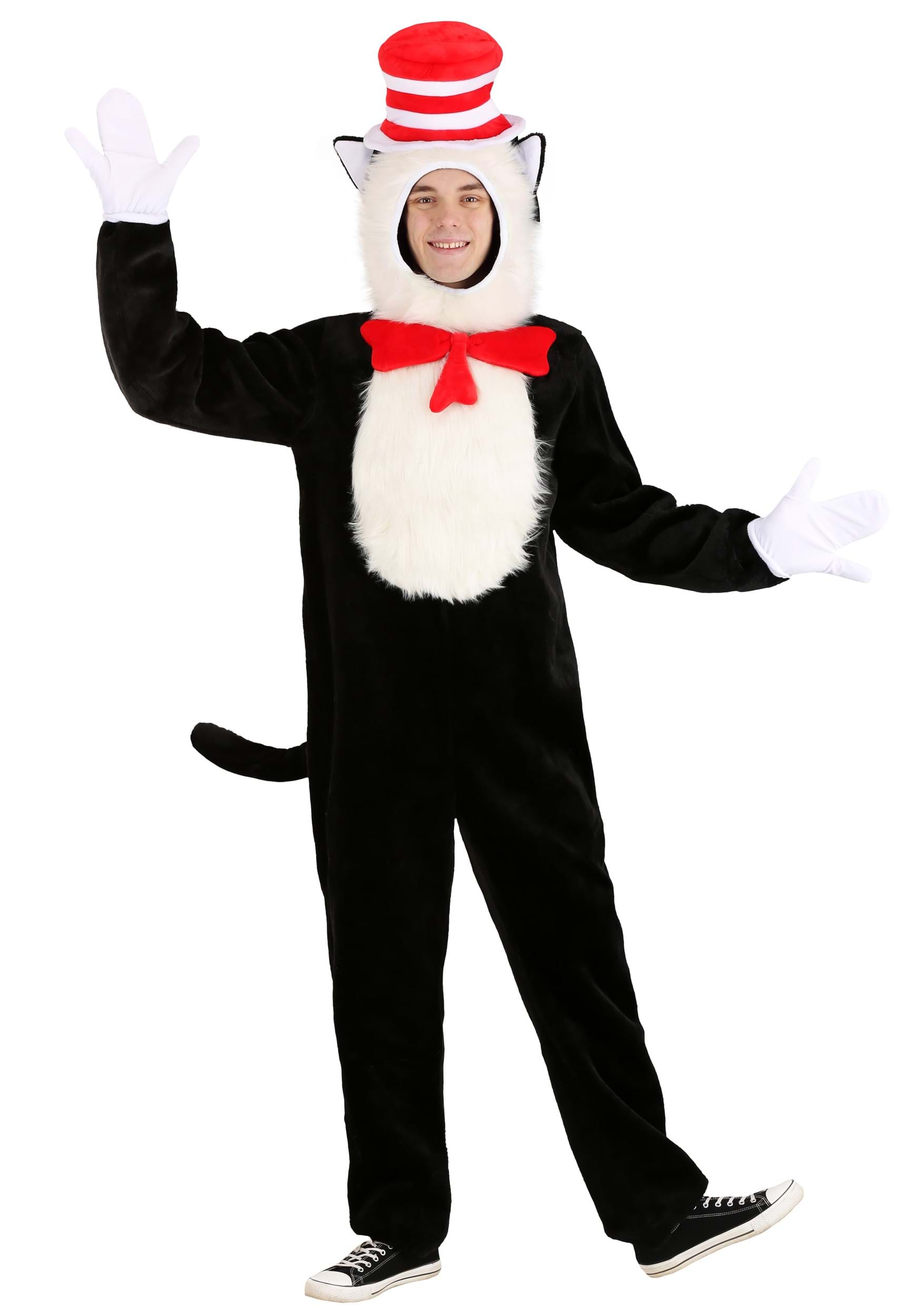 Premium Cat in the Hat Costume for Adults