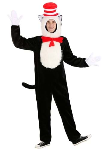 Click Here to buy Premium Cat in the Hat  Costume for Adults from HalloweenCostumes, CDN Funds & Shipping
