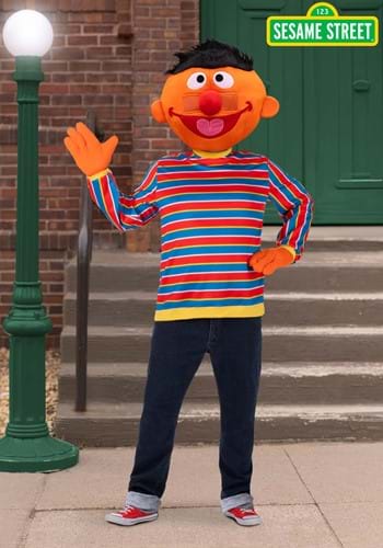 Plus Size Mens Sesame Street Ernie Mascot Costume