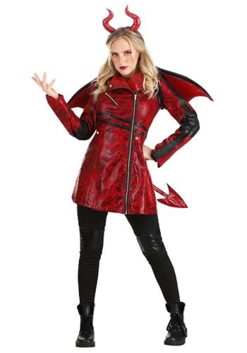 Click Here to buy Leather Devil Womens Costume from HalloweenCostumes, CDN Funds & Shipping