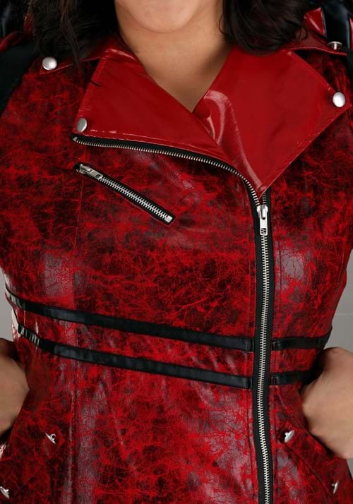 Plus Size Women's Leather Devil Costume