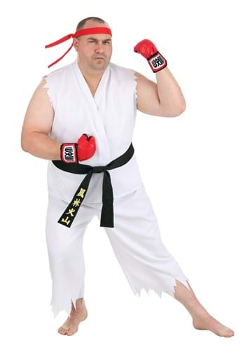 Click Here to buy Plus Size Street Fighter Ryu Mens Costume from HalloweenCostumes, CDN Funds & Shipping