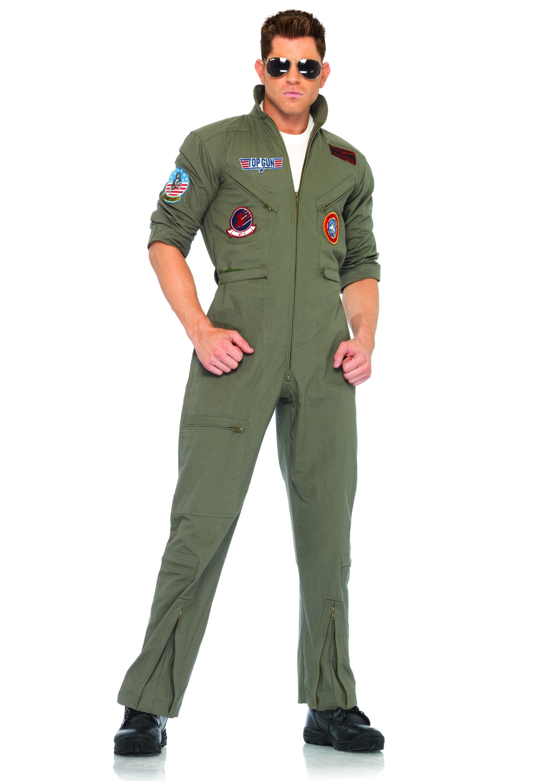 Men's Top Gun Costume Flight Suit