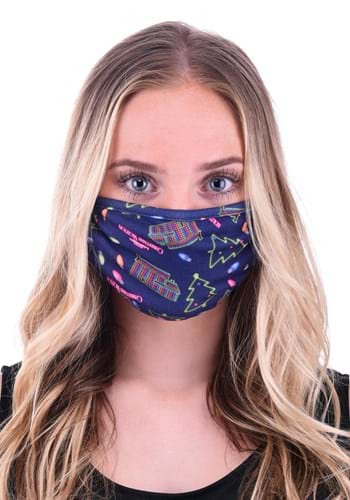 Click Here to buy Christmas Vacation Neon Allover Print Adult Face Mask from HalloweenCostumes, CDN Funds & Shipping
