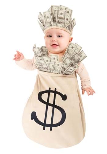 Click Here to buy Money Bag Costume for Babys from HalloweenCostumes, CDN Funds & Shipping