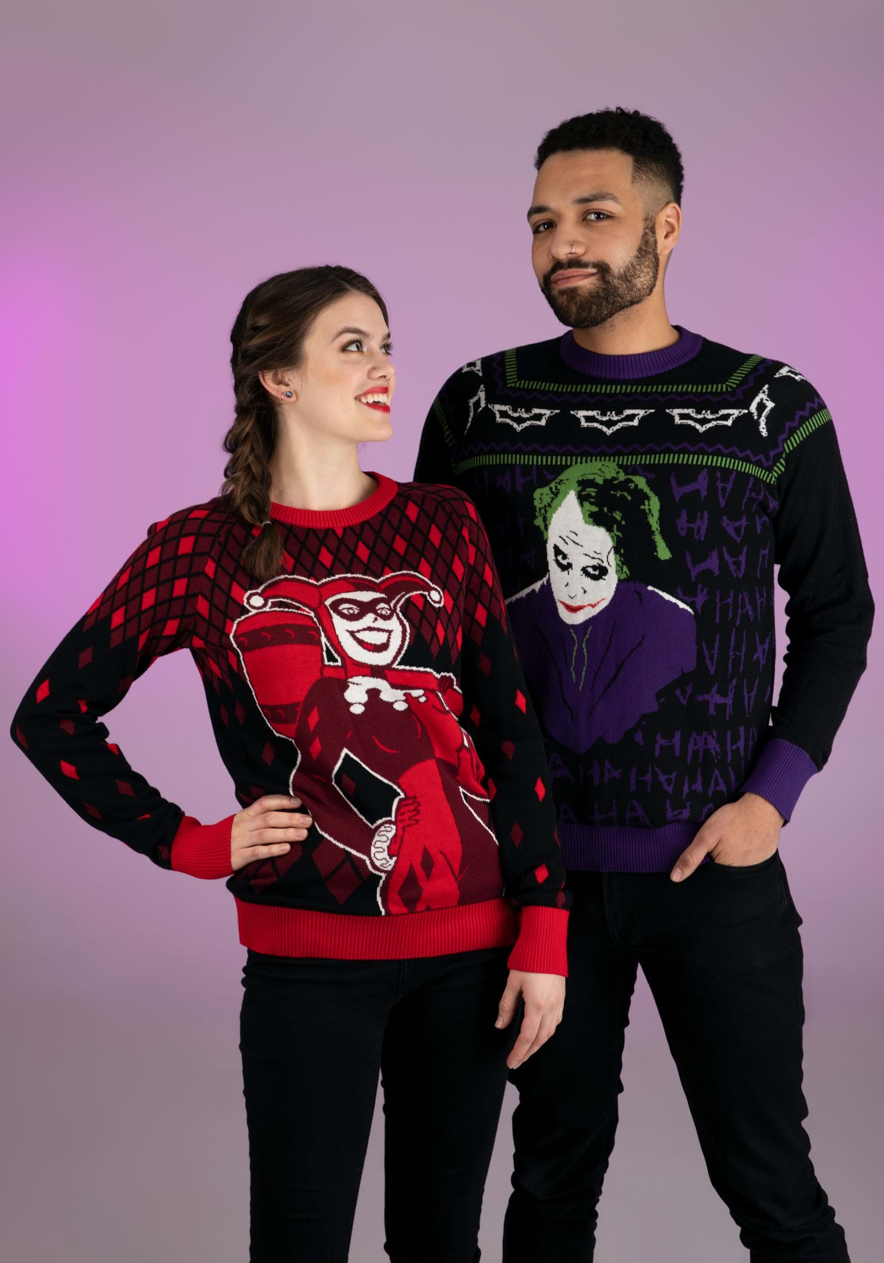 Adult The Joker Dark Knight Ugly Christmas Sweater
