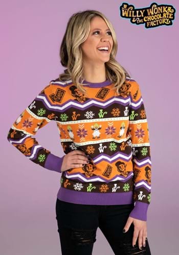 Willy Wonka Adult Ugly Sweater-2