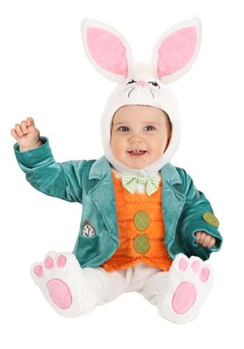 Click Here to buy Baby Little White Rabbit Costume from HalloweenCostumes, CDN Funds & Shipping