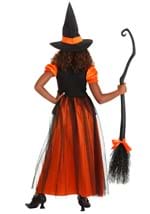 Girl's Orange Light-Up Witch Costume Alt 6