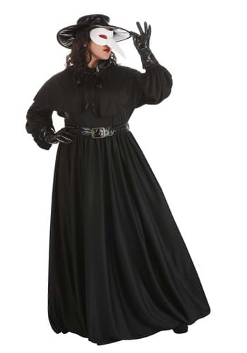 Click Here to buy Womens Plus Size Plague Doctor Costume | Scary Plus Size Costumes from HalloweenCostumes, CDN Funds & Shipping