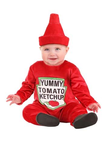 Click Here to buy Baby Ketchup Bottle Costume from HalloweenCostumes, CDN Funds & Shipping
