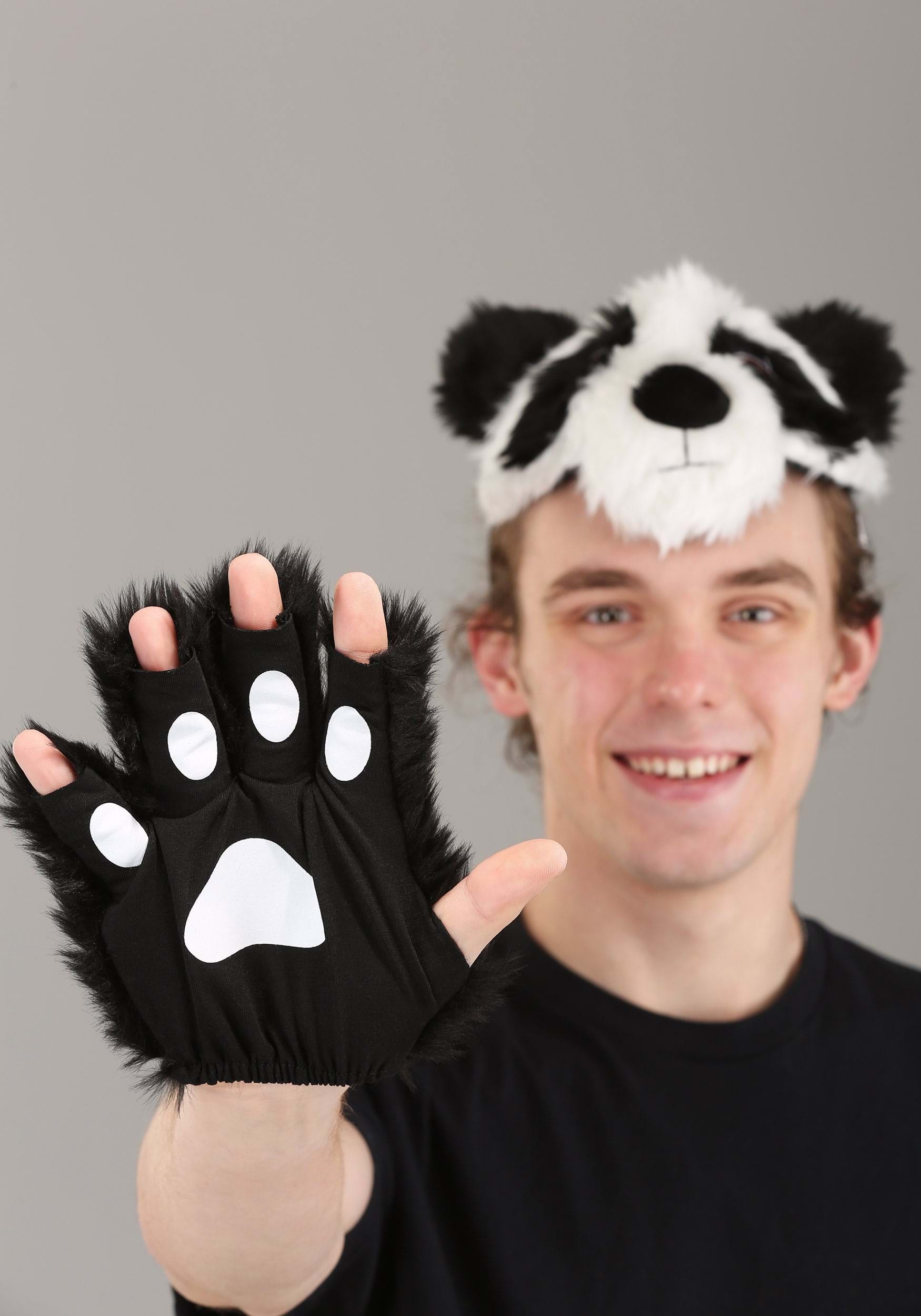 Panda Plush Paws Kit And Headband
