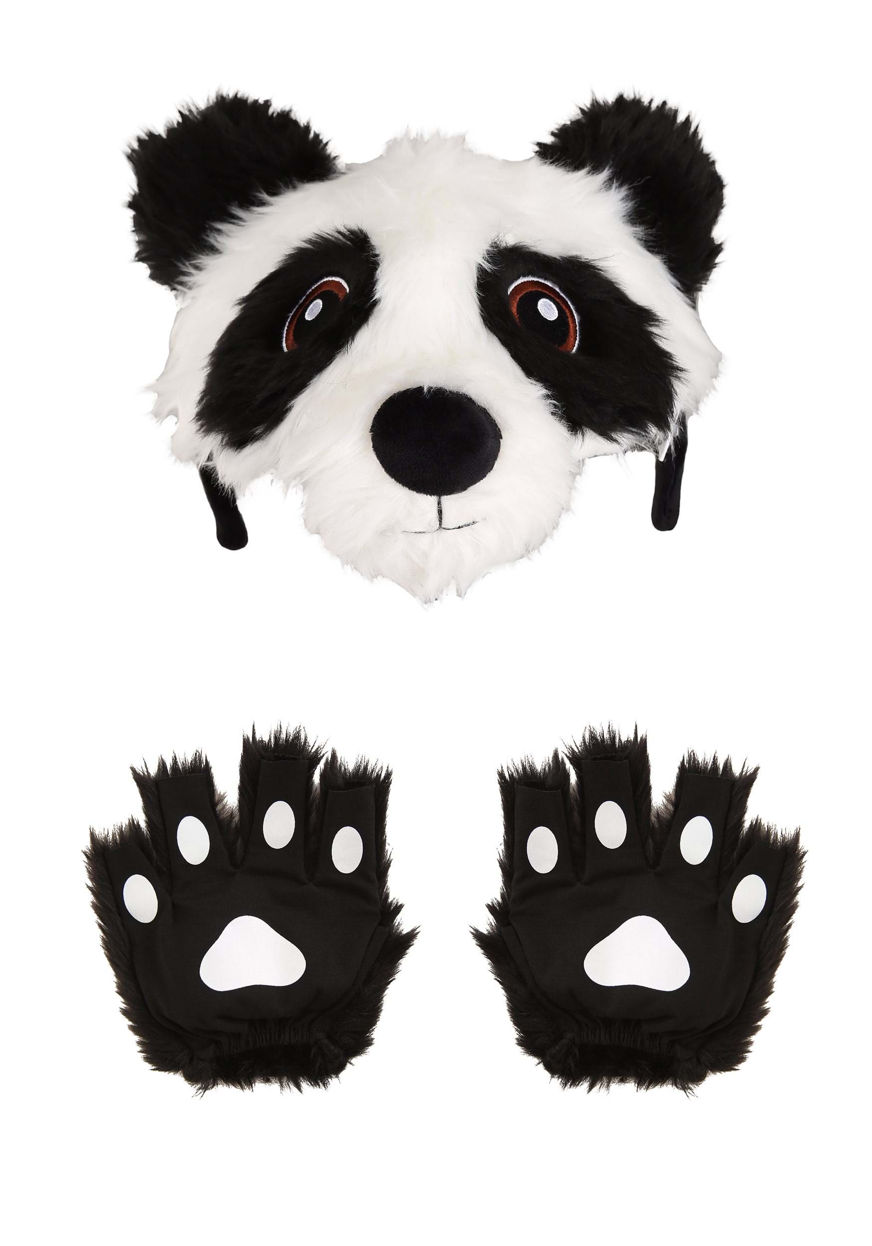 Panda Plush Paws Kit And Headband