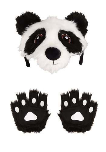 Click Here to buy Panda Plush Headband & Paws Costume Kit | Panda Costumes from HalloweenCostumes, CDN Funds & Shipping