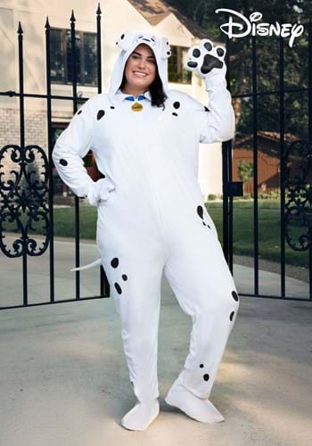 Women s Plus Size 101 Dalmatians Perdita Costume Onesie