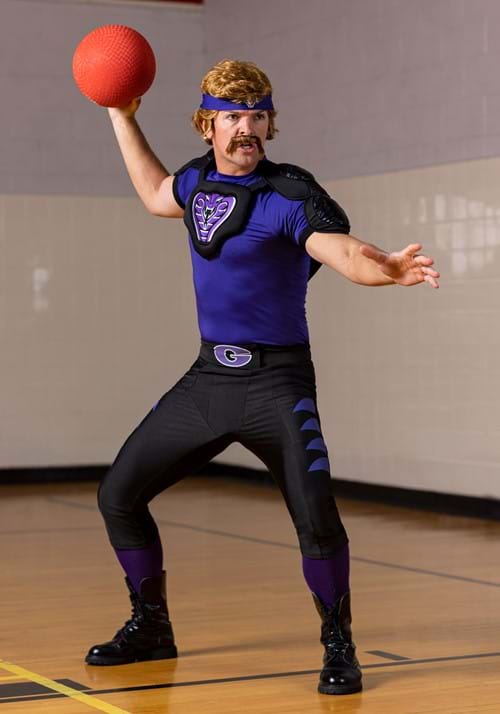 Dodgeball Purple Cobra Costume for Adults