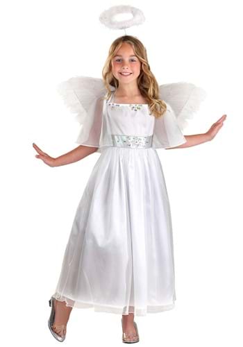Girls Shimmering Angel Costume